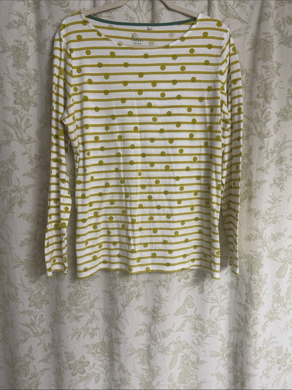 Boden Stripes ahead of the Rest Polka Dot Top